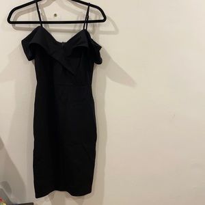 Black dress. Great for a night out or a fancy date.